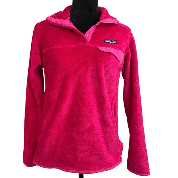 Patagonia Sweaters - Patagonia Re-Tool Snap-T Fleece Pullover Pink Size M